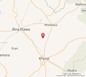 Map of Khajuriya, Madhya Pradesh