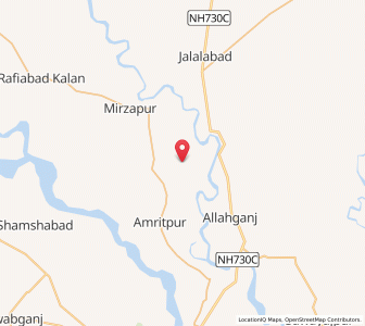 Map of Khakhan, Uttar Pradesh