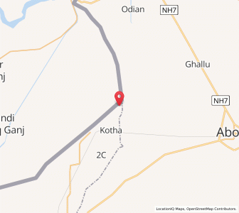 Map of Khakhian, Punjab