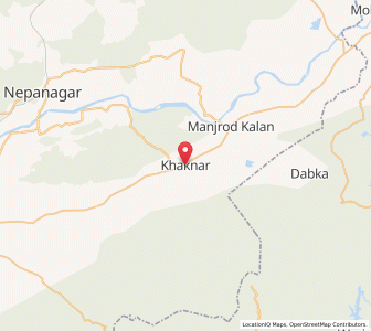 Map of Khaknar, Madhya Pradesh