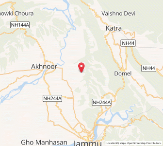 Map of Khale, Kashmir