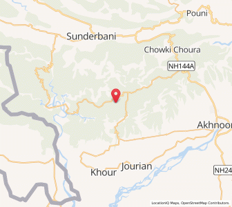 Map of Khalka Barmana, Kashmir
