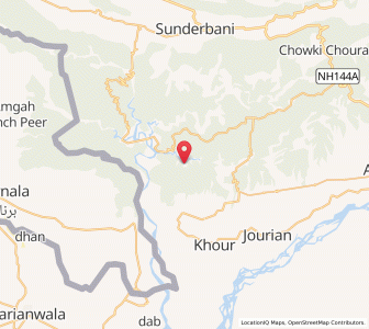 Map of Khalki Kalar, Kashmir