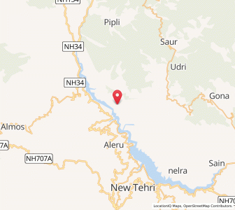 Map of Khalsi, Uttarakhand