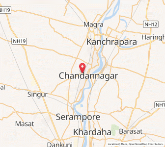Map of Khalsini, West Bengal