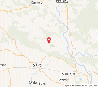 Map of Khamar, Chhattisgarh