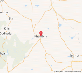 Map of Khambha, Gujarat
