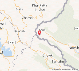 Map of Khamobah, Kashmir