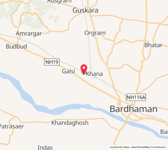 Map of Khana, West Bengal