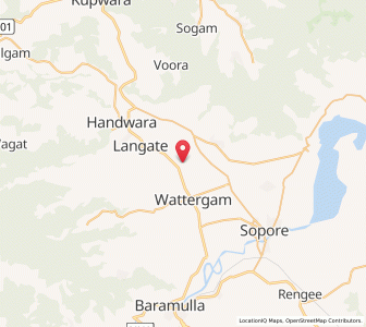Map of Khanagund, Kashmir