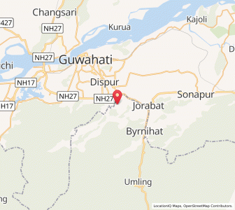 Map of Khanapara, Assam