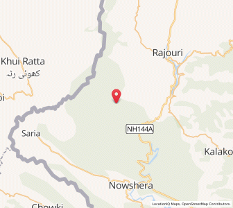 Map of Khanariani, Kashmir