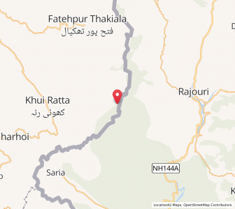 Map of Khand Keri, Kashmir