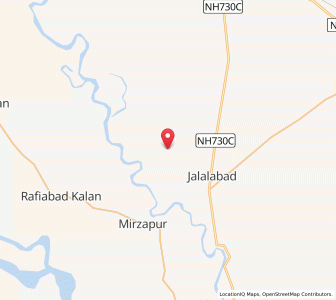 Map of Khandar, Uttar Pradesh