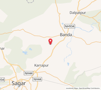 Map of Khandari, Madhya Pradesh