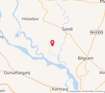 Map of Khandaria, Uttar Pradesh