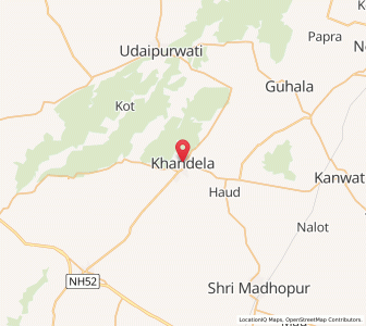 Map of Khandela, Rajasthan