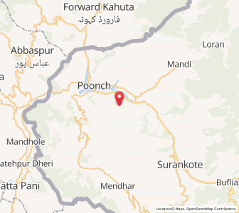 Map of Khanetar, Kashmir