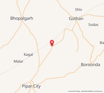 Map of Khangta, Rajasthan