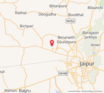 Map of Khanjrawas, Rajasthan