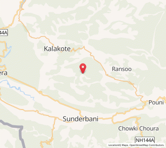 Map of Khantian, Kashmir