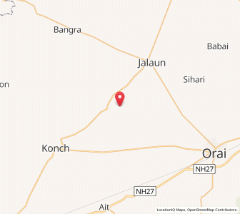 Map of Khanuan, Uttar Pradesh