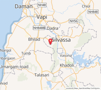 Map of Kharadpada, Dadra and Nagar Haveli