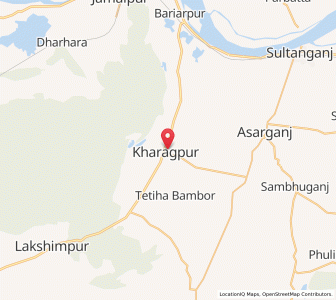 Map of Kharagpur, Bihar