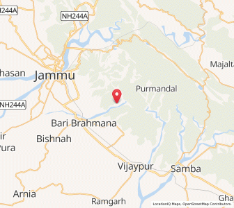 Map of Kharah, Kashmir