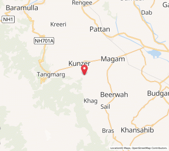 Map of Kharapur, Kashmir