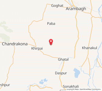 Map of Kharar, West Bengal