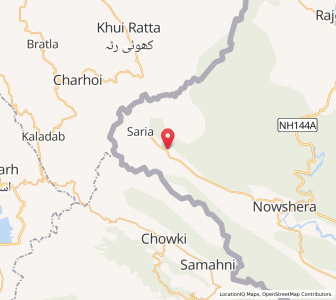 Map of Kharas, Kashmir