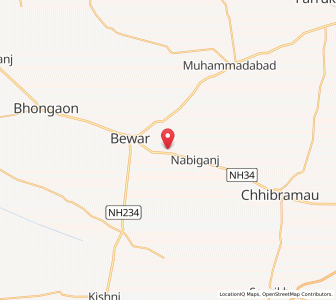 Map of Kharaulia, Uttar Pradesh