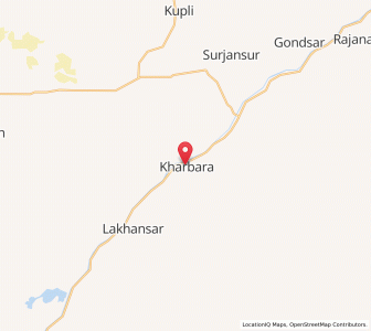 Map of Kharbara, Rajasthan