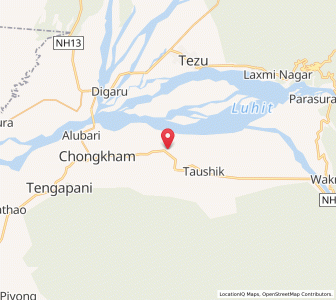 Map of Kharem, Arunachal Pradesh
