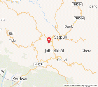 Map of Khareti, Uttarakhand
