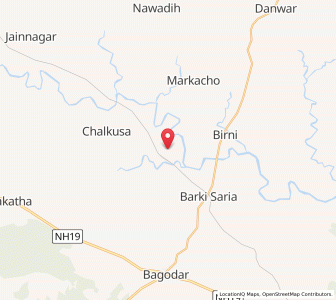 Map of Khargo, Jharkhand