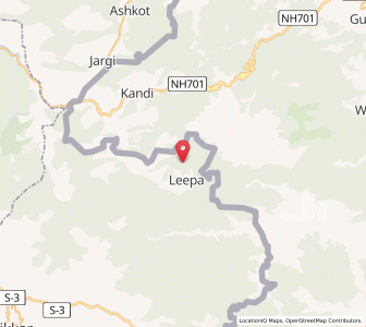 Map of Kharhajanan, Kashmir