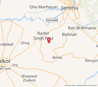 Map of Kharian, Kashmir