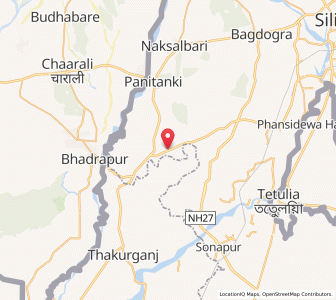 Map of Kharibari Hat, West Bengal