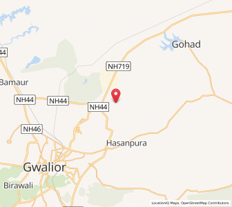 Map of Kharka, Madhya Pradesh