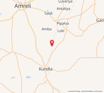 Map of Kharkala, Gujarat