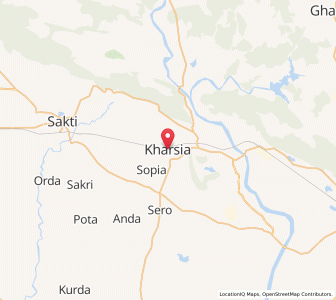 Map of Kharsia, Chhattisgarh