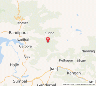 Map of Khaswa, Kashmir