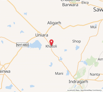 Map of Khatoli, Rajasthan