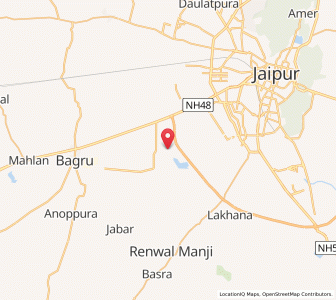 Map of Khatwara, Rajasthan