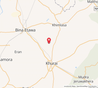 Map of Khaujakheri, Madhya Pradesh