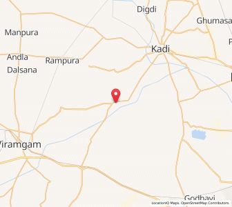 Map of Khawad, Gujarat