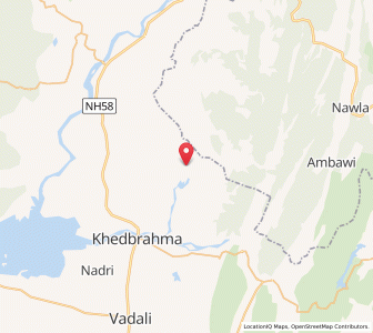 Map of Khedava, Gujarat
