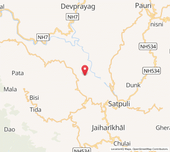 Map of Kheni Katal, Uttarakhand